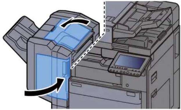 KYOCERA TASKalfa 5002i - Élimination des agrafes coincées dans le module de finition 1000 feuilles - 12
