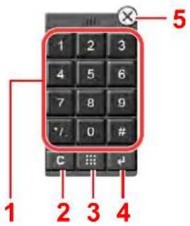 KYOCERA TASKalfa 5002i - Saisie de numéros - 1