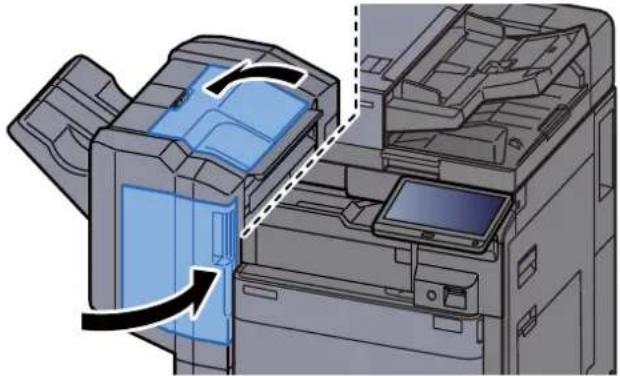 KYOCERA TASKalfa 6003i - Élimination des agrafes coincées dans le module de finition 1000 feuilles - 12