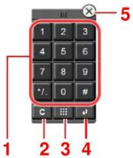 KYOCERA TASKalfa 6003i - Saisie de numéros - 1