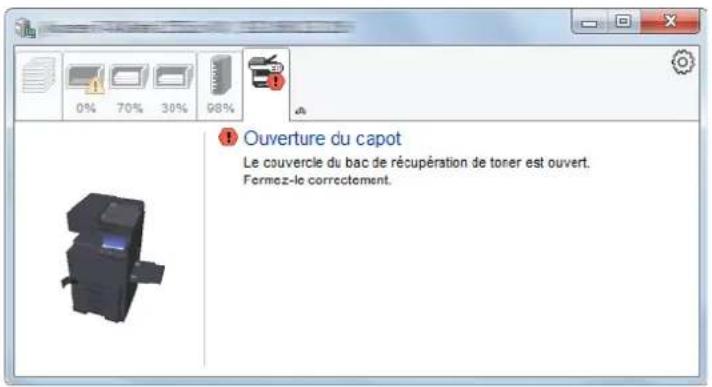 KYOCERA TASKalfa 6003i - Onglet Alerte - 1