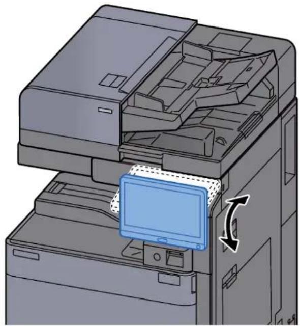 KYOCERA TASKalfa 6003i - Réglage de l'inclinaison du panneau de commande - 1