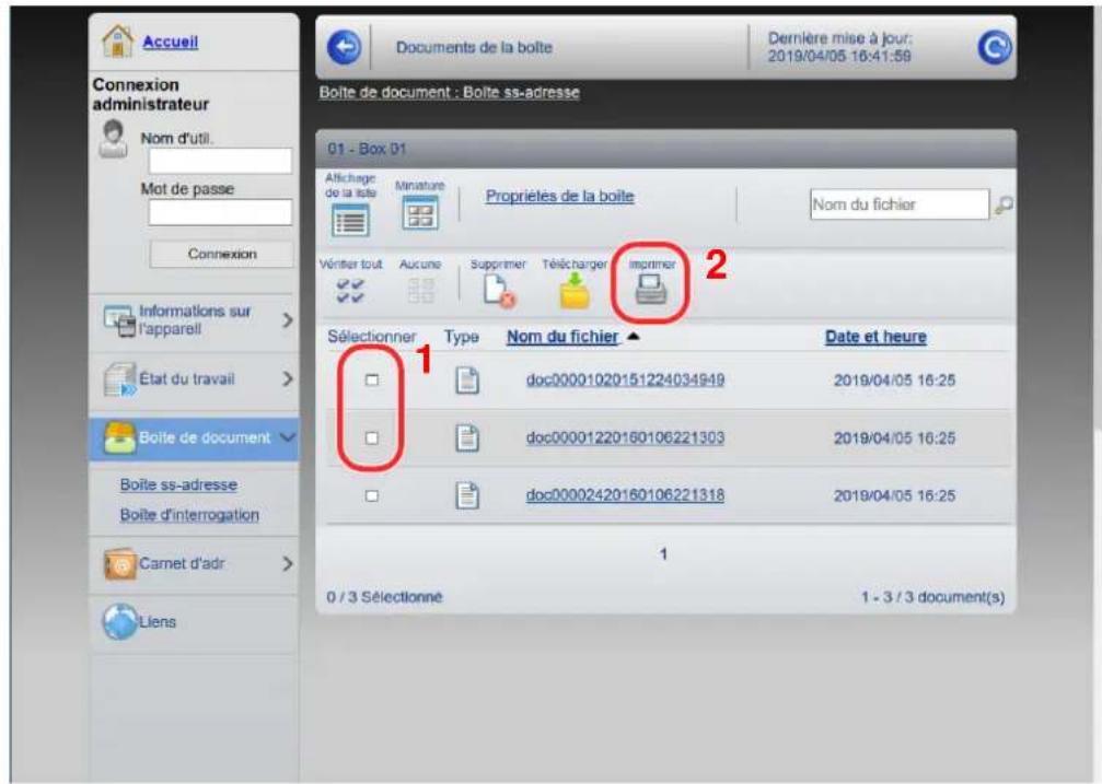 KYOCERA TASKalfa 308ci - Imprimer le document. - 1