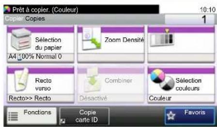 KYOCERA TASKalfa 308ci - Affichage des touches ne pouvant pas être réglées - 2