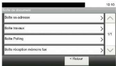 KYOCERA TASKalfa 308ci - Affichage des touches ne pouvant pas être réglées - 4