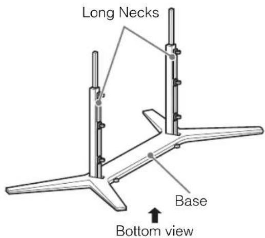 SONY Bravia KD84X9000 - Attaching the Table-Top Stand - 1