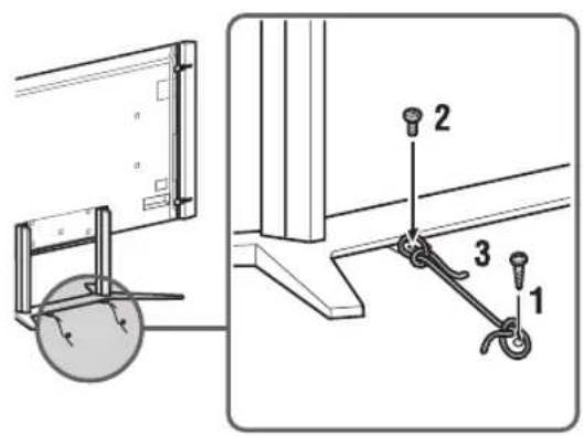 SONY Bravia KD84X9000 - 4: Preventing the TV from toppling over - 2