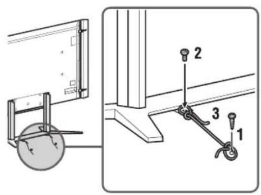 SONY Bravia KD84X9000 - 4：避免电视机倾倒 - 2
