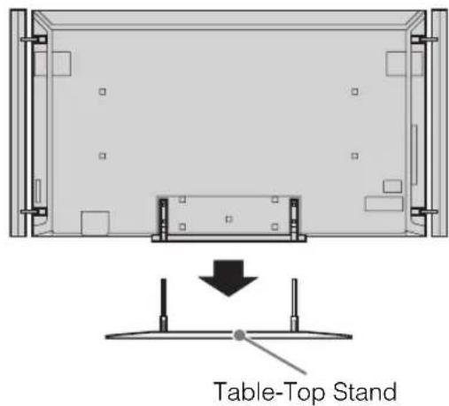 SONY Bravia KD84X9000 - Attaching the Table-Top Stand - 6