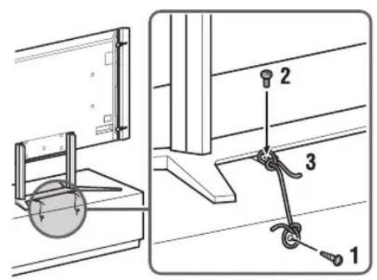 SONY Bravia KD84X9000 - 4：避免电视机倾倒 - 1