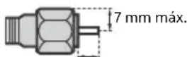 SONY Bravia KD43XF7077 - Recomendación sobre el conector de tipo F - 1