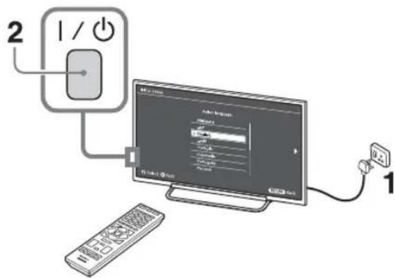 SONY Bravia KDL47R500A - 4: Performing the initial set-up - 1