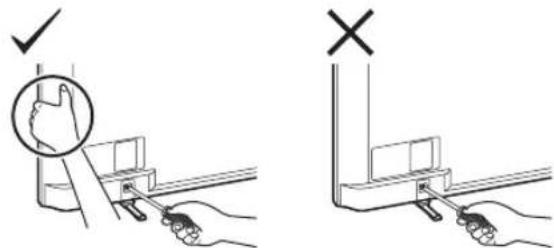 SONY Bravia KDL47R500A - 1: 安装台式底座 - 2