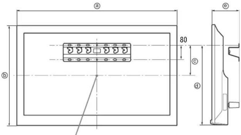 SONY Bravia KDL47R500A - 电视安装尺寸制表 - 1