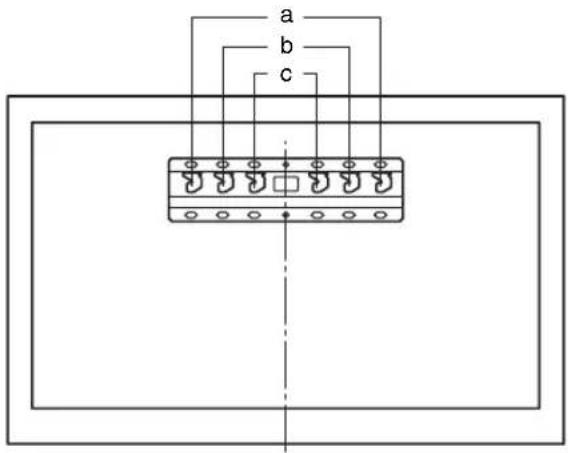 SONY Bravia KDL47R500A - Hook location - 1