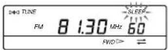 SONY ICFSW1000T - Presione SLEEP. - 1
