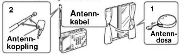 SONY ICFSW1000T - När den kompakta antennen AN-71, som följer med ICF-SW1000T, används - 1