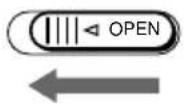 SONY ICFSW1000T - Deslice OPEN e inserte un - 1