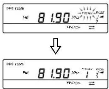 TUNE FM 8 1.90 MHz FWD => = ↓ TUNE FM 8 1.90 MHz FWD => =