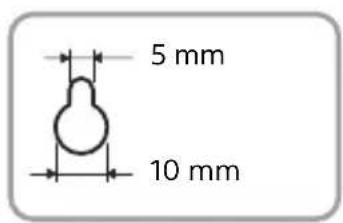 SONY HTS700RF - Prepare two screws (not supplied) for each speaker that are suitable for the wall mount holes on the rear of the surround speaker. - 2