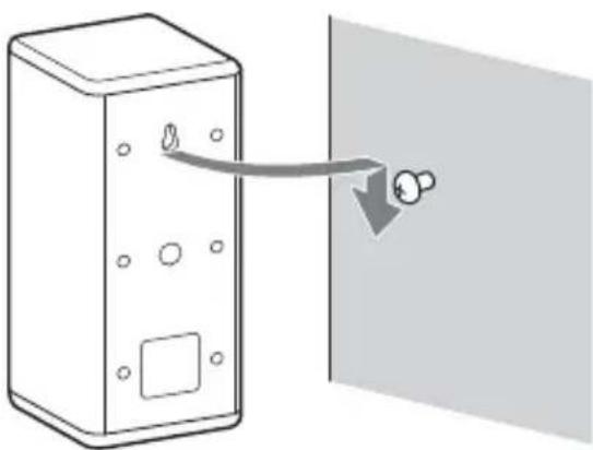 SONY HTS700RF - Hang the surround speaker on the screw. - 1
