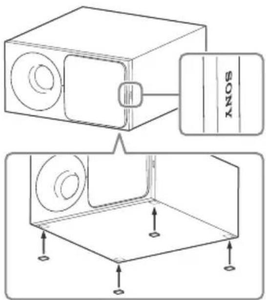 SONY HTCT291 - Installazione orizzontale del subwoofer - 1