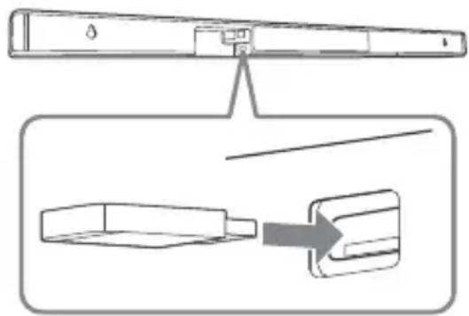 SONY HTCT291 - Podłącz urządzenie USB do portu ✉ (USB). - 1