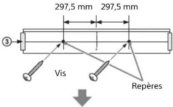 SONY HTS500RF - Fixation de l'enceinte-barre au mur - 4
