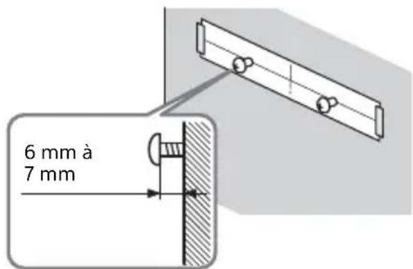 SONY HTS500RF - Fixation de l'enceinte-barre au mur - 5