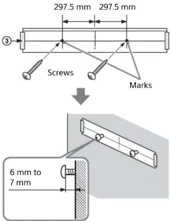 SONY HTS500RF - Mounting the Bar Speaker on a Wall - 4