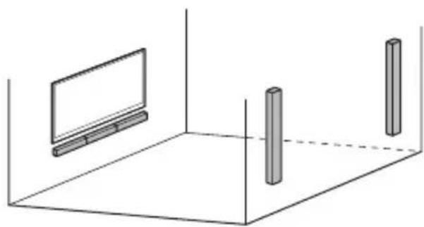 SONY HTS500RF - Mounting the Bar Speaker and Surround Speakers on a Wall - 2