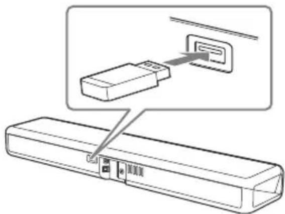 SONY HTMT301 - Connectez le dispositif USB au port (USB). - 1