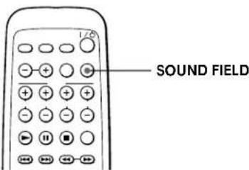 SONY SAPSD5 - Selecting the Sound Field - 1