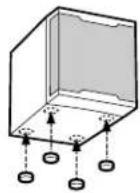 SONY SAPSD5 - Steadying the speakers - 1