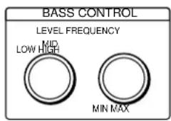SONY SAPSD5 - BASS CONTROL knoppen op het achterpaneel - 1