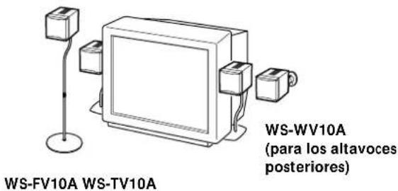 SONY SAPSD5 - Uso de los soportes opcionales de altavoz - 1