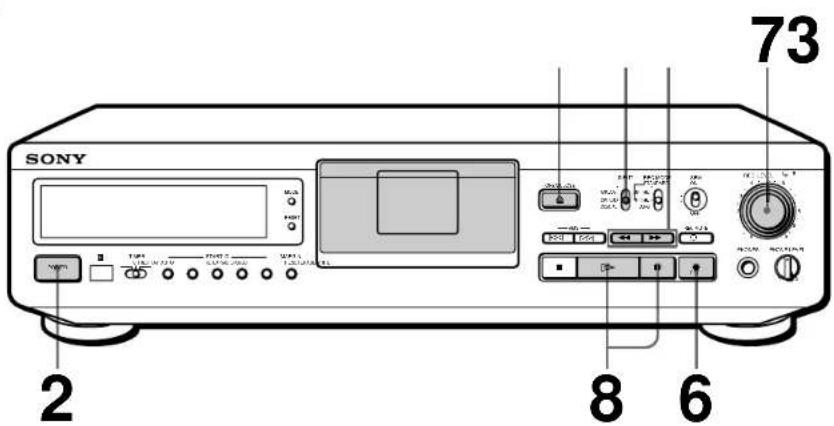 SONY DTCZE700 - Enregistrement sur une cassette DAT - 1