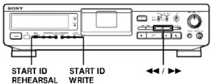 SONY DTCZE700 - Inscription de codes ID de départ pendant la lecture - 1