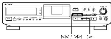 SONY DTCZE700 - Localisation d'une plage (AMS*/accès direct) - 1