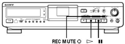 SONY DTCZE700 - Inserção de trechos silenciados durante gravações (Gravação silenciada) - 1