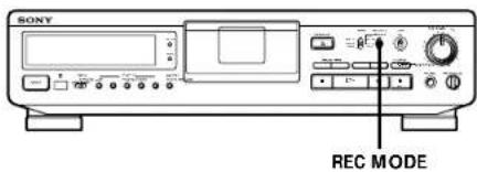 SONY DTCZE700 - Réglage du mode d'enregistrement - 1