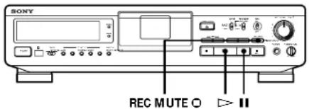 SONY DTCZE700 - Inserting a Sound-Muted Section While Recording (Record Muting) - 1
