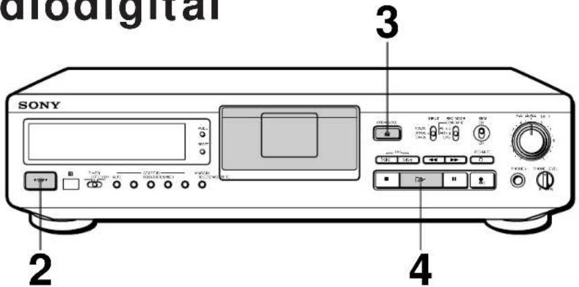 SONY DTCZE700 - Reproduccion de una cinta audiodigital 3 - 1
