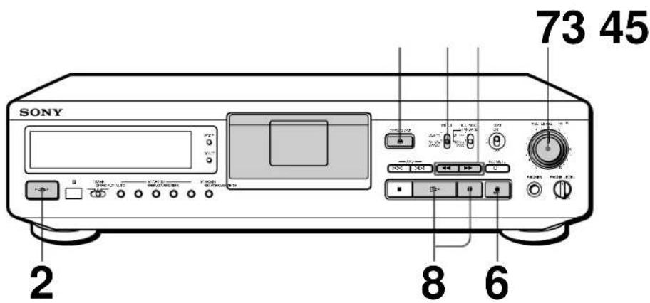SONY DTCZE700 - Recording on a DAT - 1
