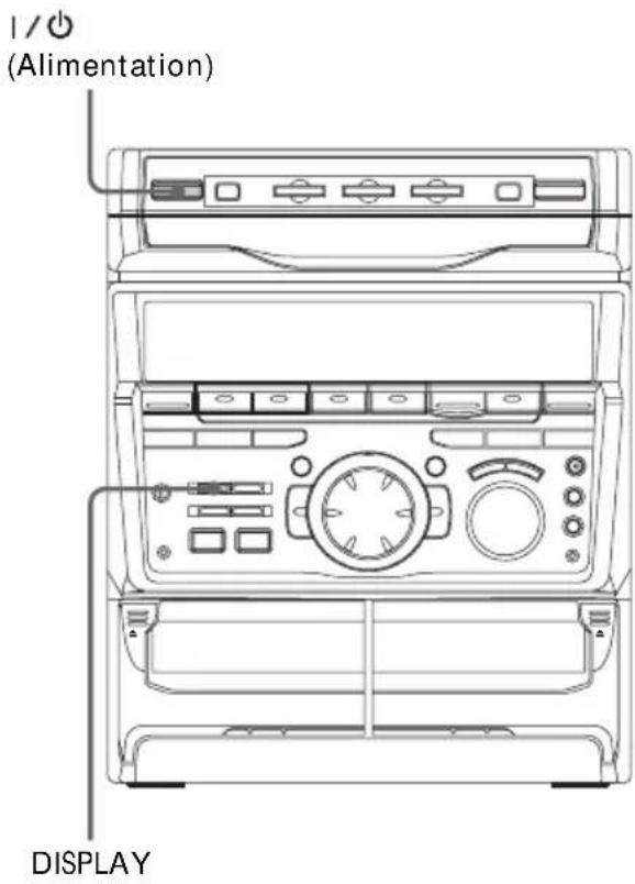 SONY MHCGRX30J - Utilisation de l'affichage - 1