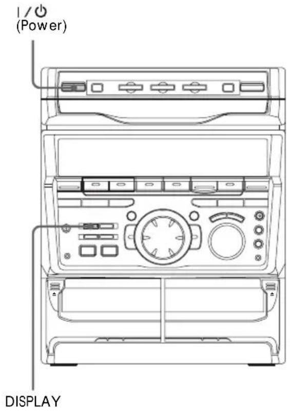 SONY MHCGRX30J - Using the CD display - 1