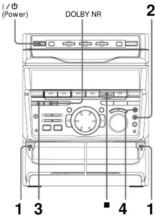 SONY MHCGRX30J - Recording from a tape - 1