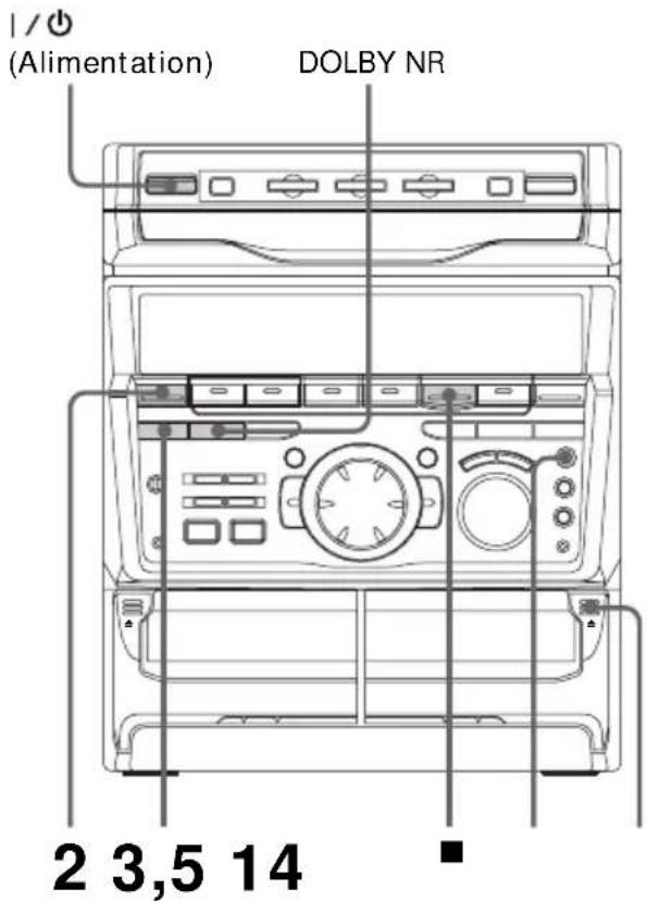 SONY MHCGRX30J - Enregistrement manuel sur une cassette - 1