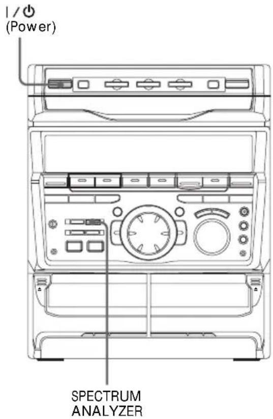SONY MHCGRX30J - Changing the spectrum analyzer display - 1