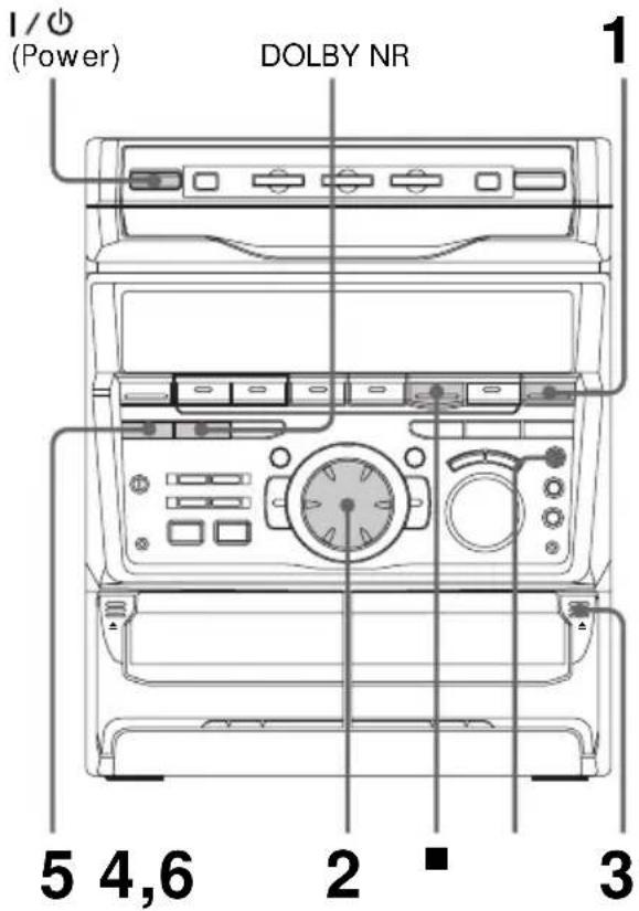 SONY MHCGRX30J - Recording from the radio - 1